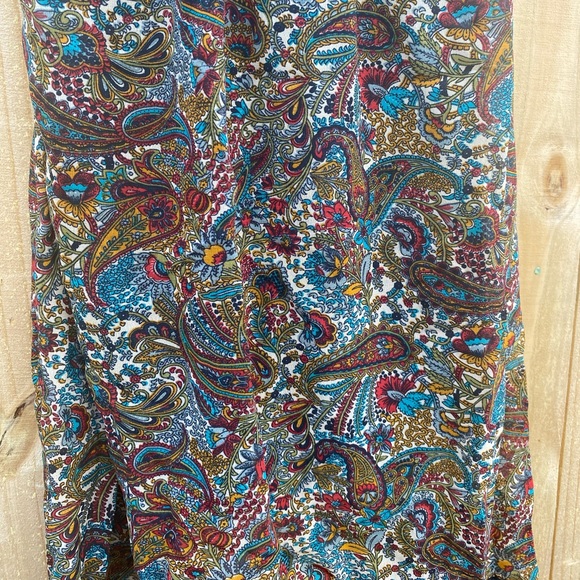 Y2K Faux Denim Mini Speed Control Paisley print Dress size M - Picture 6 of 6